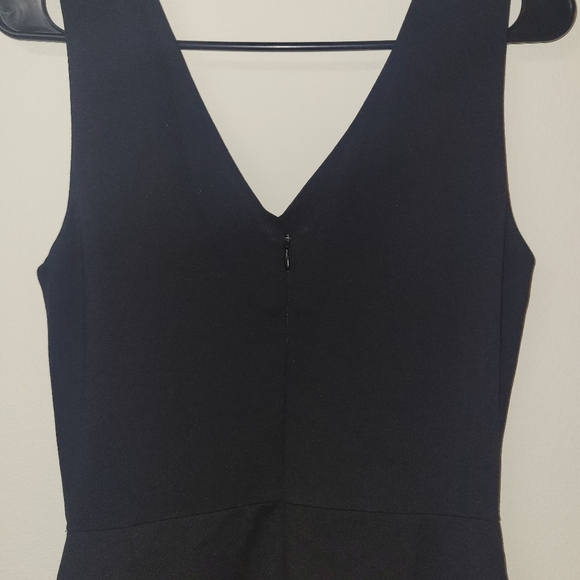 Lysee Black V Neckline Wide Leg Romper - Picture 5 of 14